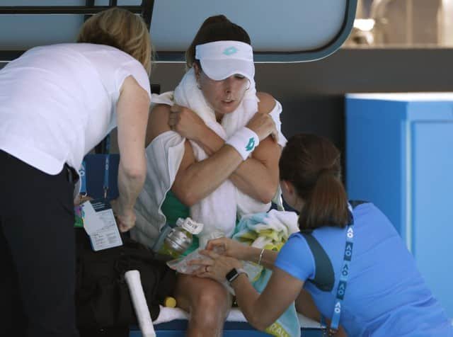 Players fry as Melbourne heatwave continues