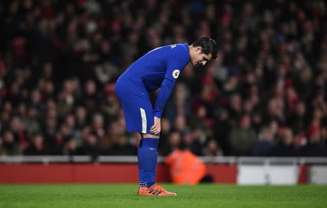 Marcos Alonso scores late on for Chelsea against Arsenal at the Emirates Marcos Alonso scores late on for Chelsea against Arsenal at the Emirates