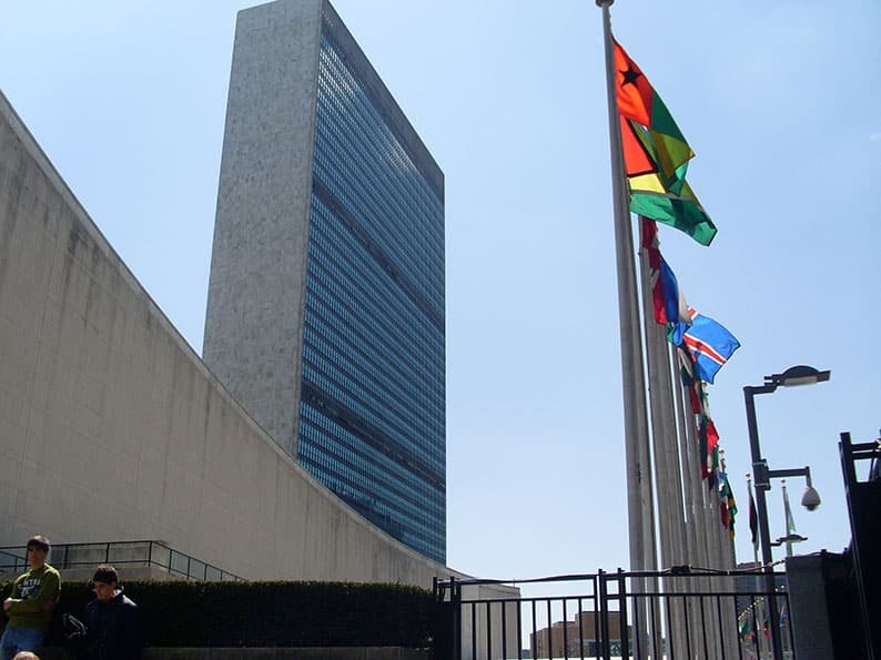 image UN goes on lockdown, man with gun surrenders (Updated)