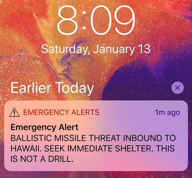 Ballistic Missile Warning Sent In Error By Hawaii Authorities Cyprus Mail