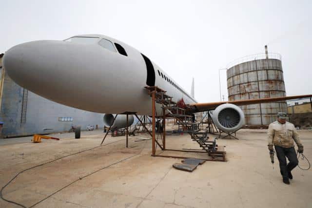 Chinese aviation buff builds full-scale Airbus replica