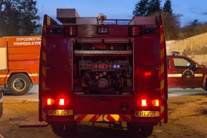 image Vehicle catches fire near Avgorou