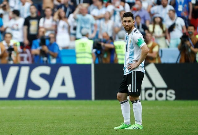 Despair for Messi, possibly playing in his last World Cup game