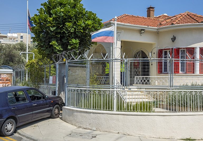 Man drives into wall of Russian consulate in Limassol