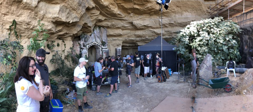 The entrance to the cave. CGI will make it appear like a temple