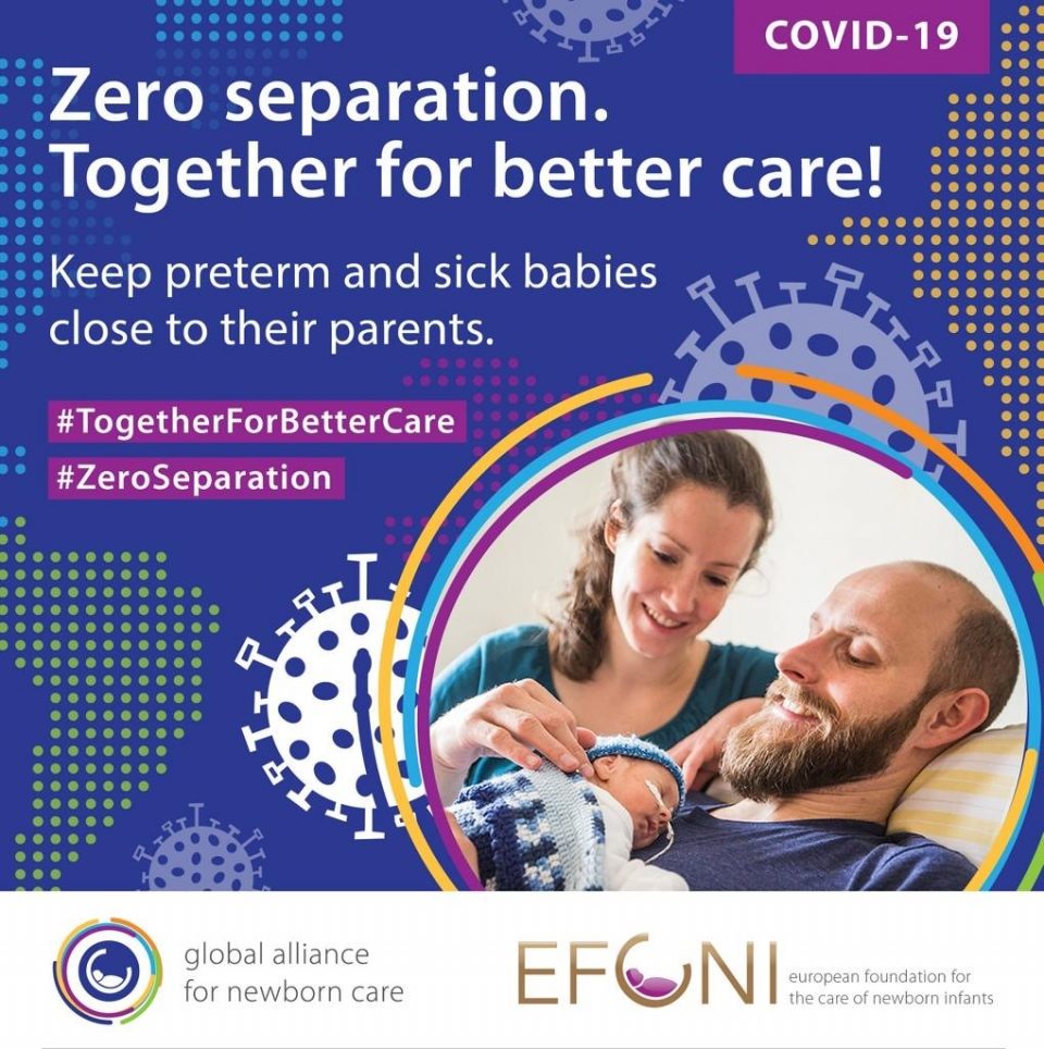 The European Foundation for the Care of Newborn Infants (EFCNI) in collaboration with the international network Global Alliance for New-born Care (GLANCE) has joined forces worldwide with partner organisations to launch a long-term information campaign to inform and support parents whose premature infants are being treated during the pandemic in a Neonatal Intensive Care Unit (Nicu).