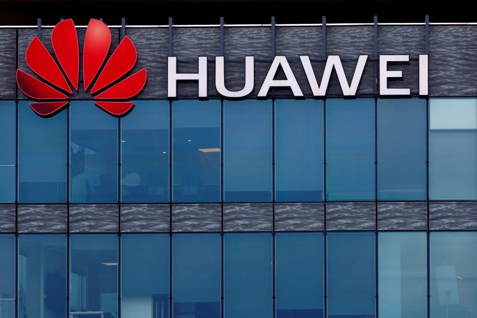 File Photo: Huawei Logo At Huawei Technologies France In Boulogne Billancourt