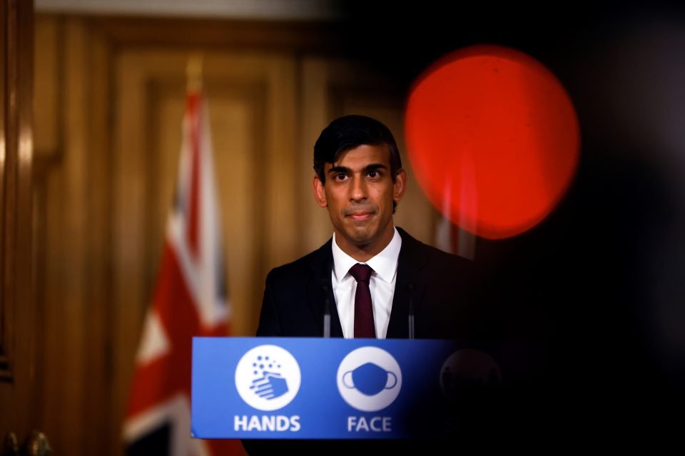 Britain's Chancellor Of The Exchequer Rishi Sunak Attends A Virtual News Conference, In London