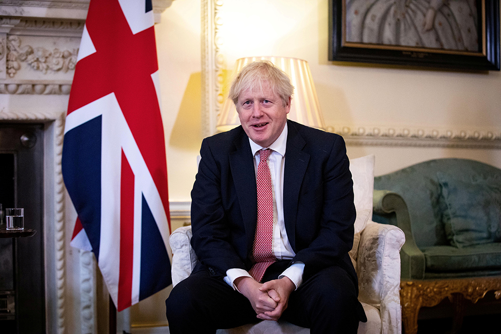 File Photo: Britain's Pm Johnson Meets Ukraine's President Zelenskiy In London