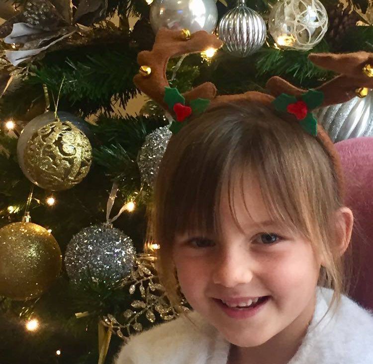 Sofia, 5, And Her Christmas Tree