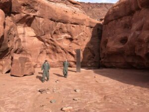 Metal Monolith Is Discovered In Red Rock Country In Utah