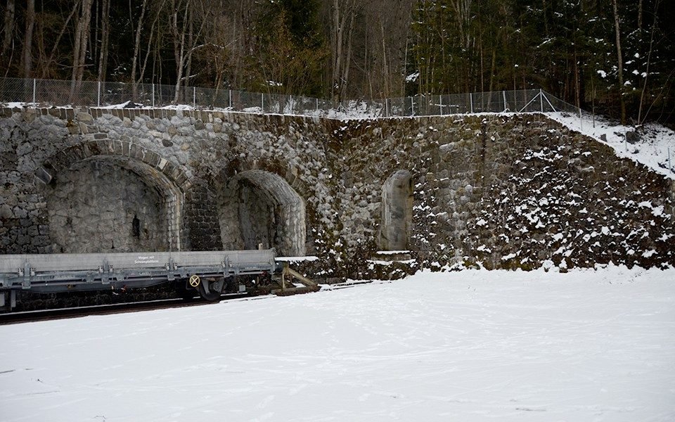 A View Of Tunnel Entrances To The Former Mitholz Ammunition Depot