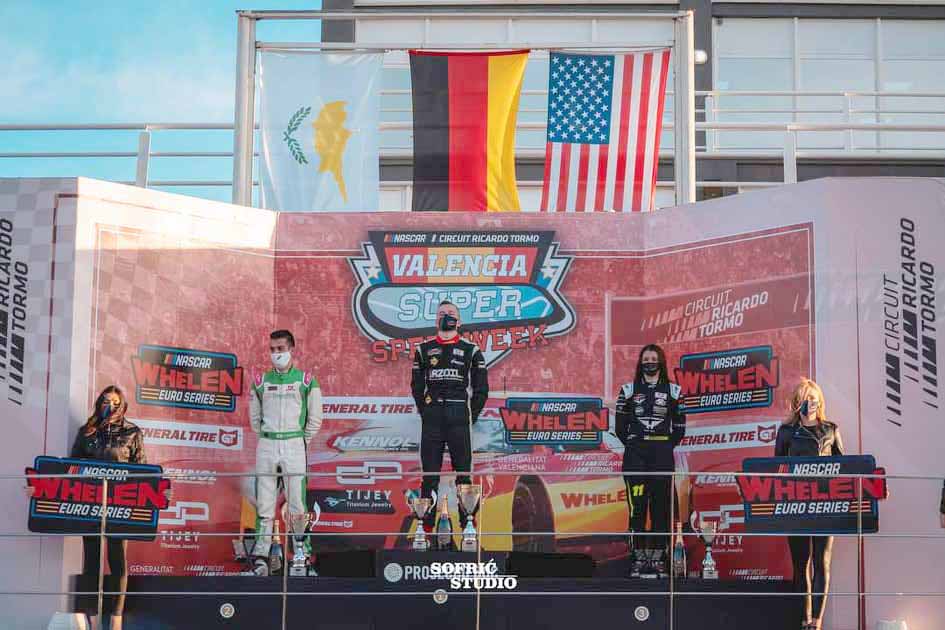 Vl. Tziortzis R4 5 Valencia Review Cypriot driver Vladimiros Tziortzis has finished his NASCAR Whelen Euro Series campaign in style with an impressive performance in the last event of the season at the Ricardo Tormo Circuit in Valencia, Spain.