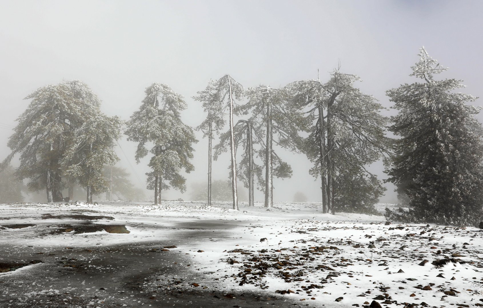 image Roads partially closed to Troodos, more snow expected