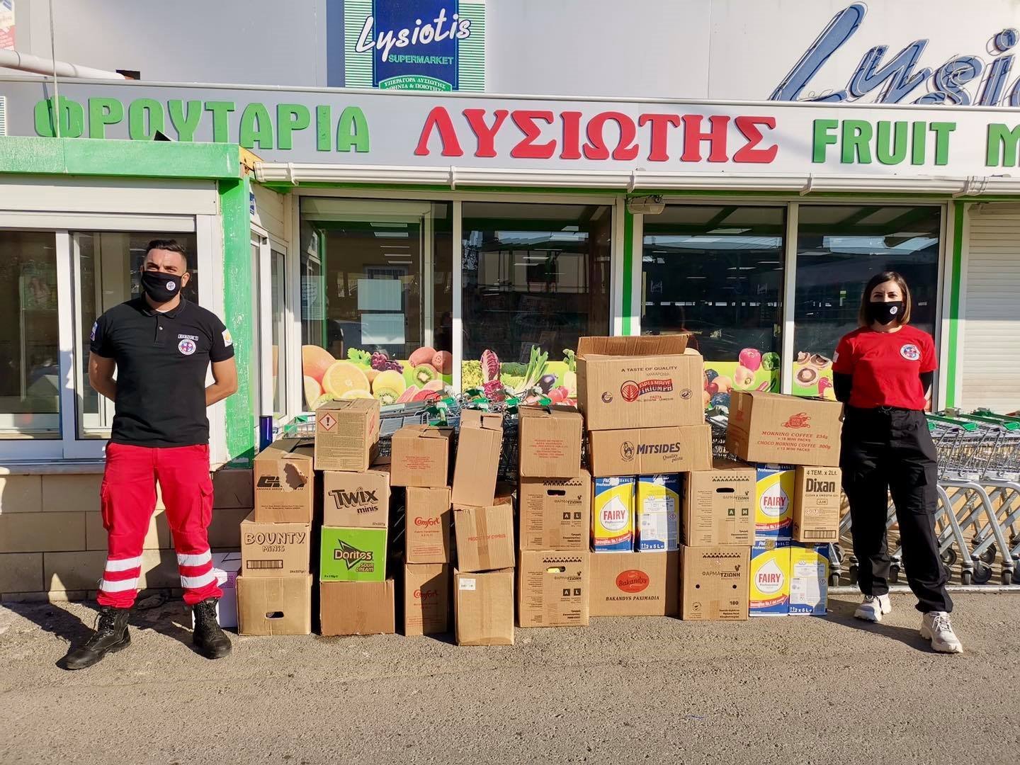 image SBA police donate food for families in need