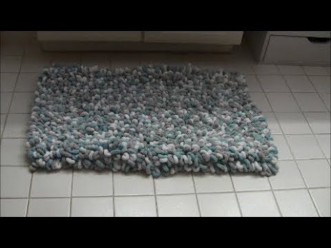image How to make a bath rug using loop yarn