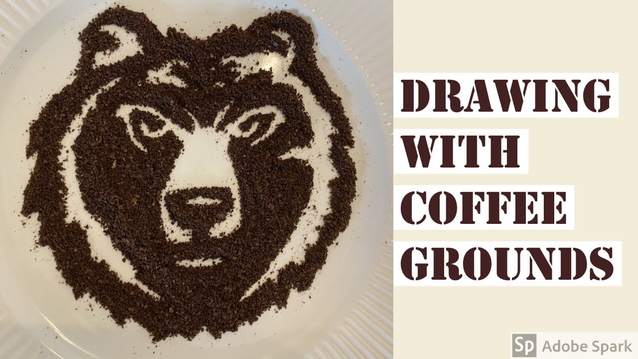 image How to make beautiful drawings using ground coffee