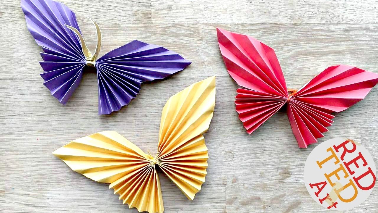 image Easy paper butterfly folding project