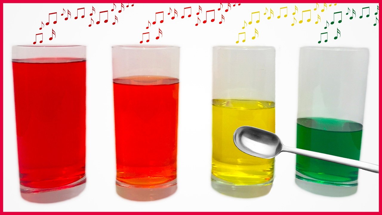 image How to make a colourful water xylophone