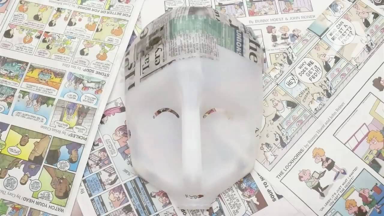 image How to make a papier-mâché mask