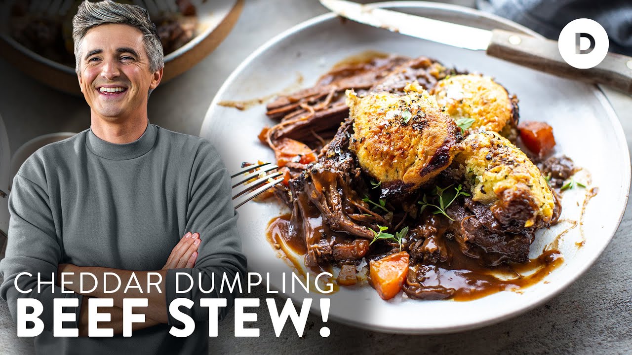 image Slow braised beef and cheese dumplings