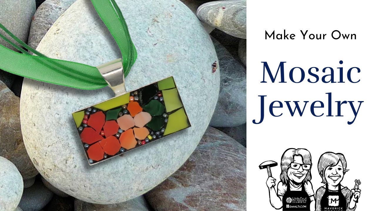 image How to create three different kinds of mosaic pendants
