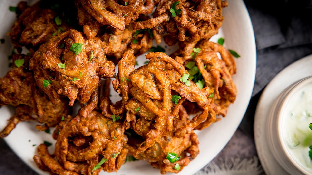 image How to make light and crispy onion bhajis