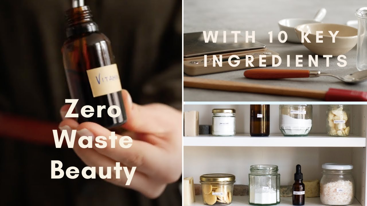 image 10 ingredients for zero waste, DIY beauty care