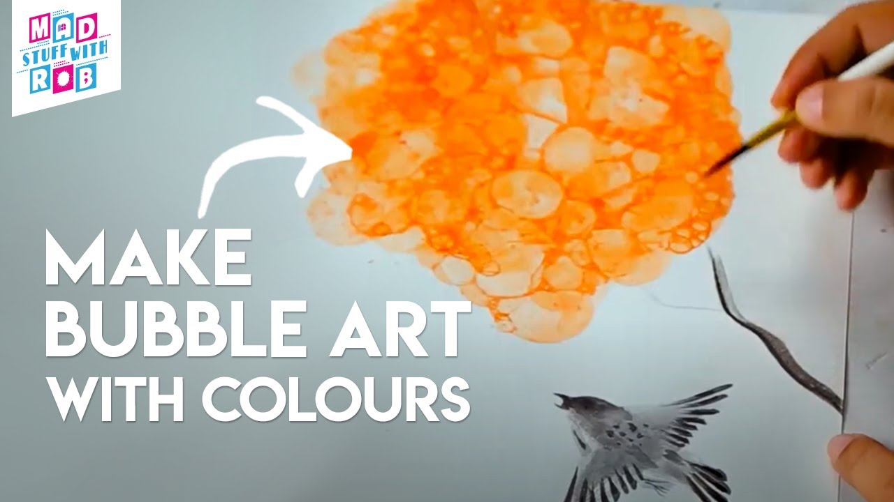 image How to make bubble art with soap and ink