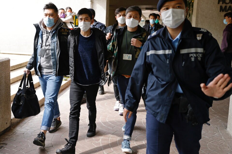 Pro Democracy Activist Lester Shum Is Taken Away By Police Officers In Hong Kong
