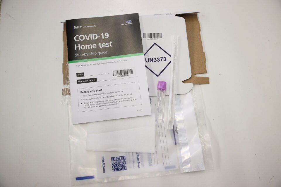 Covid 19 Home Test Kits Are Prepared In Woking