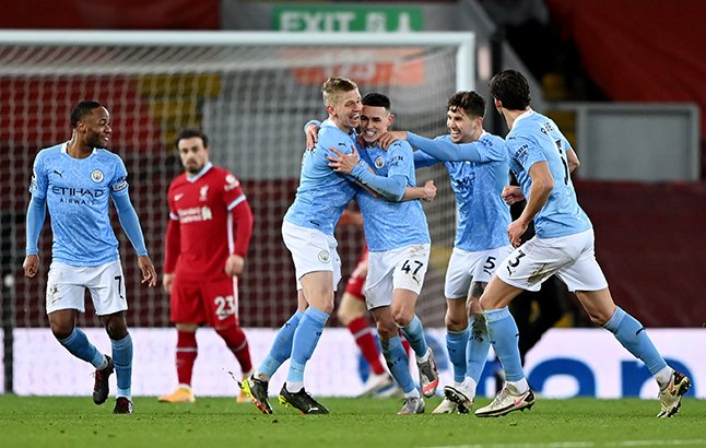 image Liverpool slip further off the pace after City defeat