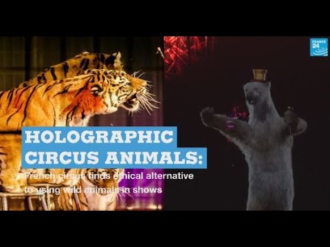 Το φουτουριστικό «οικολογικό τσίρκο» αντικαθιστά ζωντανά ζώα με ολογραφήματα