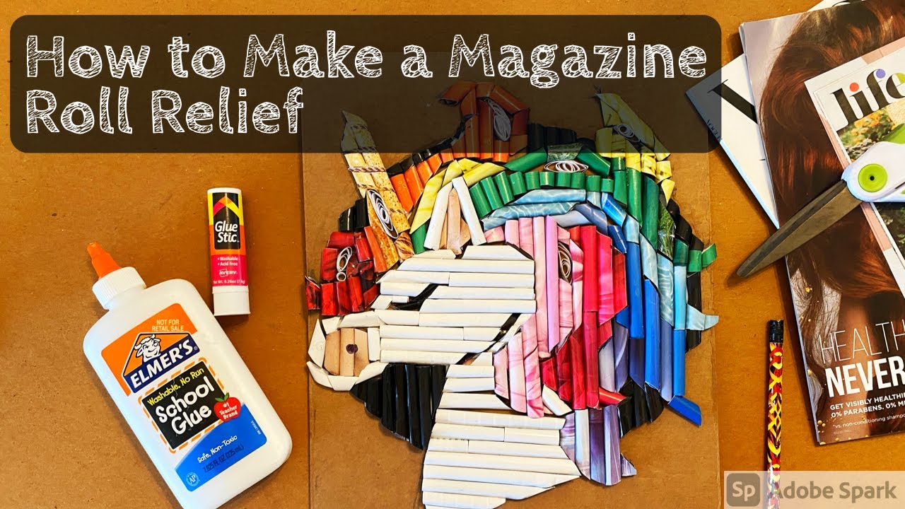 image How to make an image from magazine rolls