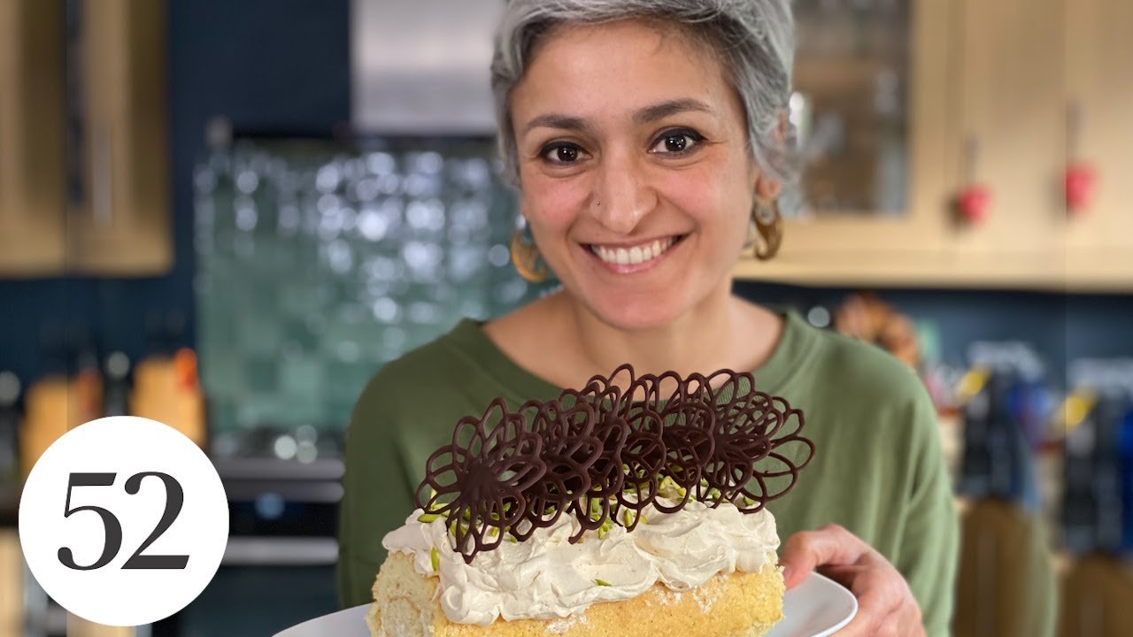 image Chetna Makan&#8217;s Coffee and Cardamom Swiss Roll recipe