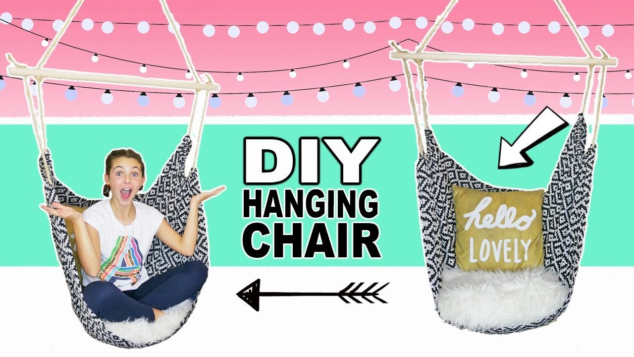 cover Teen décor: how to make a hanging chair for your room