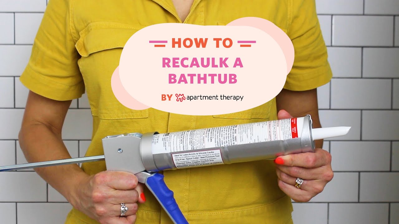 image How to re-caulk your bathtub