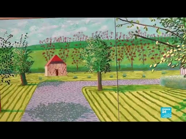 cover Hockney&#8217;s lockdown paintings of Normandy wow Parisians