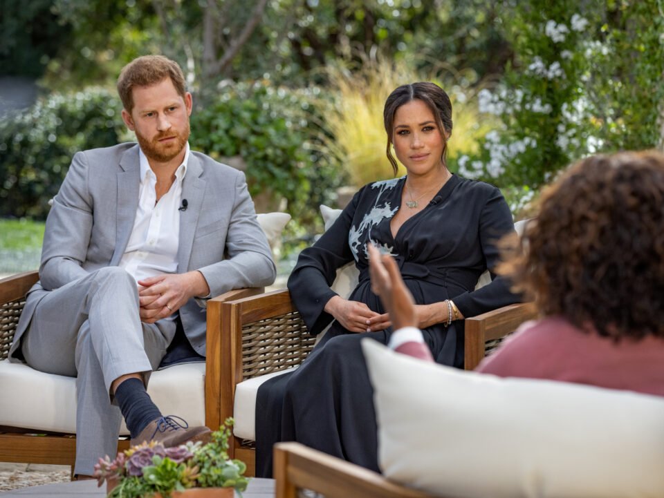 file photo: meghan and harry give interview to oprah winfrey