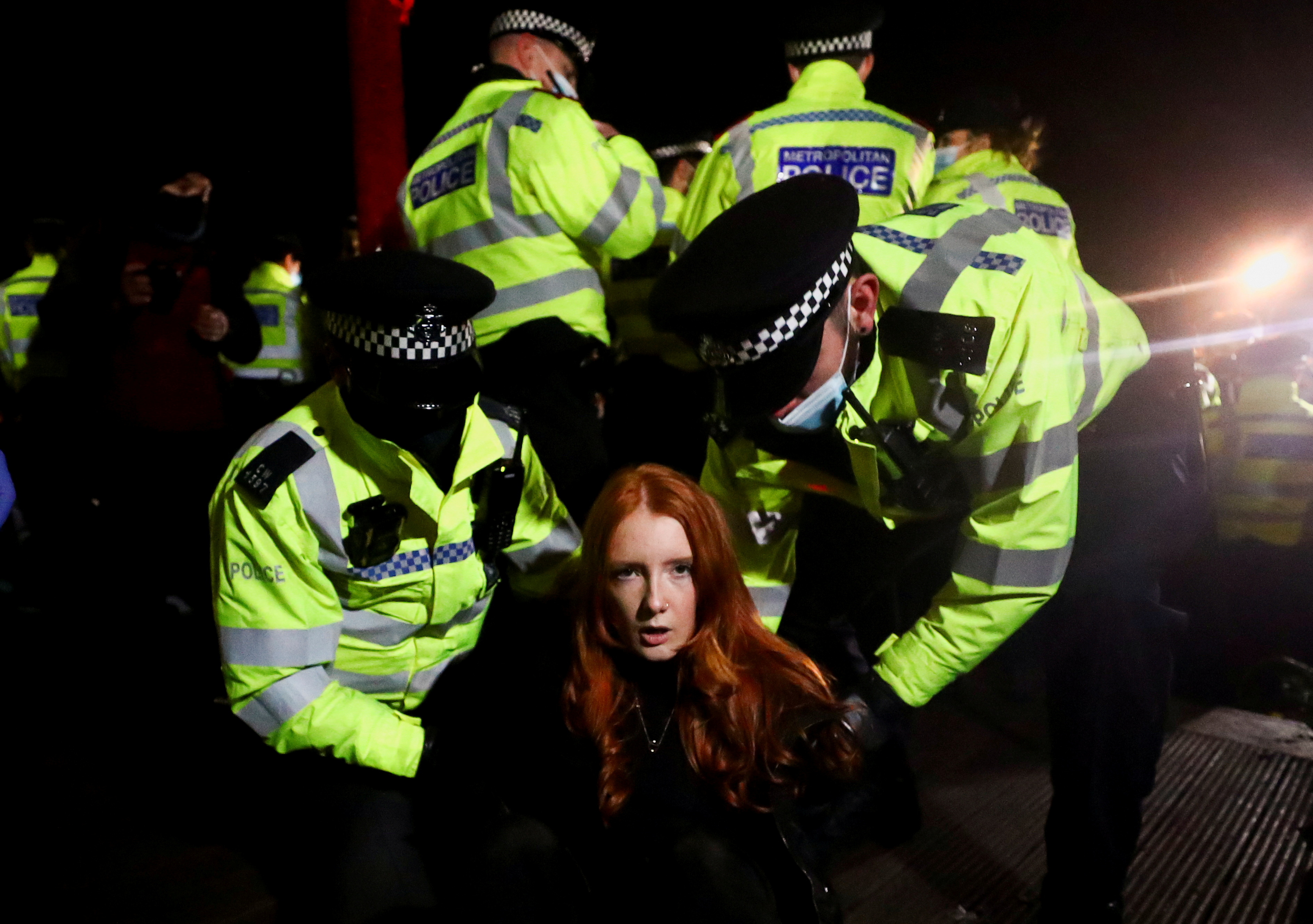 image UK police face backlash after dragging mourners from vigil for murdered woman (Update 2)