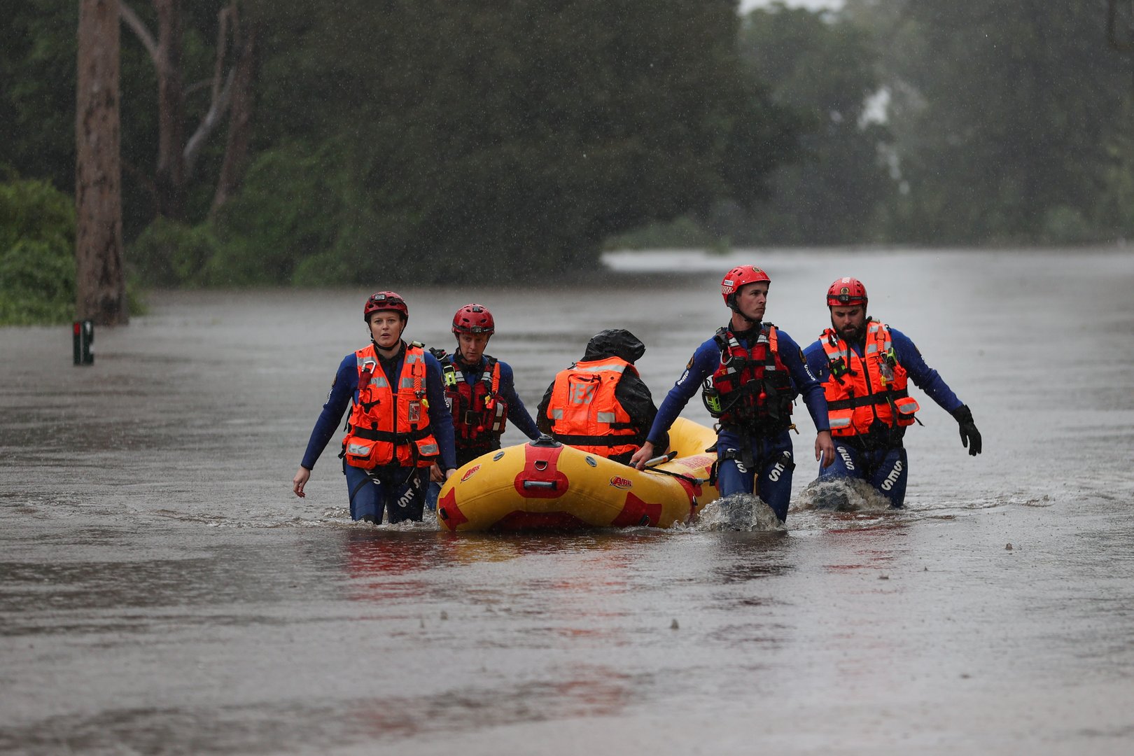 severe rain event affecting the state of new south wales in sydney