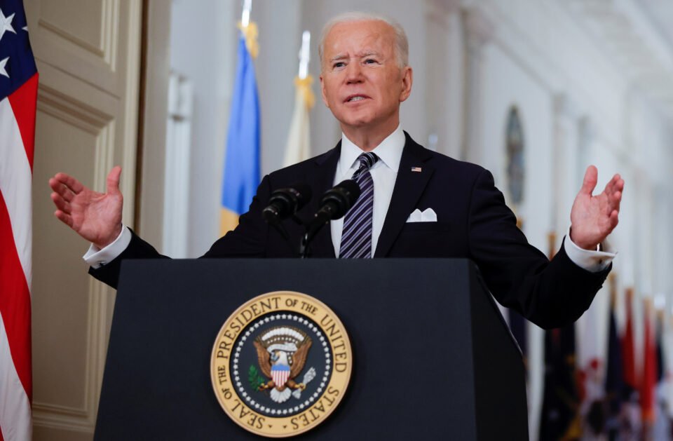 u.s. president biden delivers an address to the nation about the coronavirus disease (covid 19) pandemic from the white house in washington