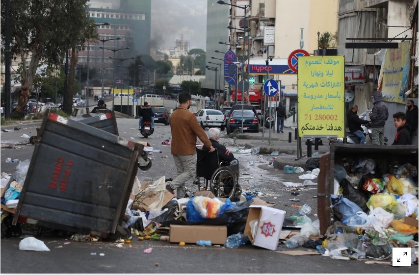 image Lebanese pound hits new low as protests flare