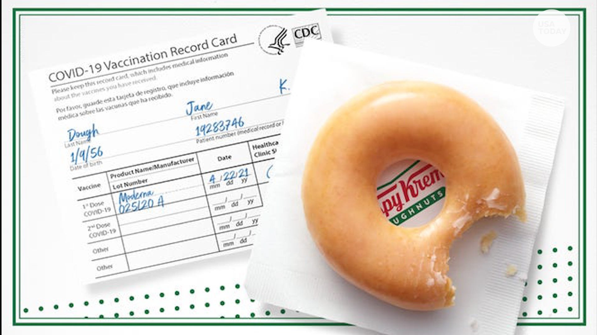 image Krispy Kreme gives away treat to vaccinated