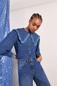 fashion2 warehouse denim shirt and organic original mom fit jeans
