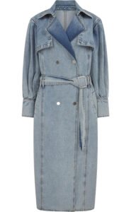 fashione3 long sleeve denim trench jacket from river island