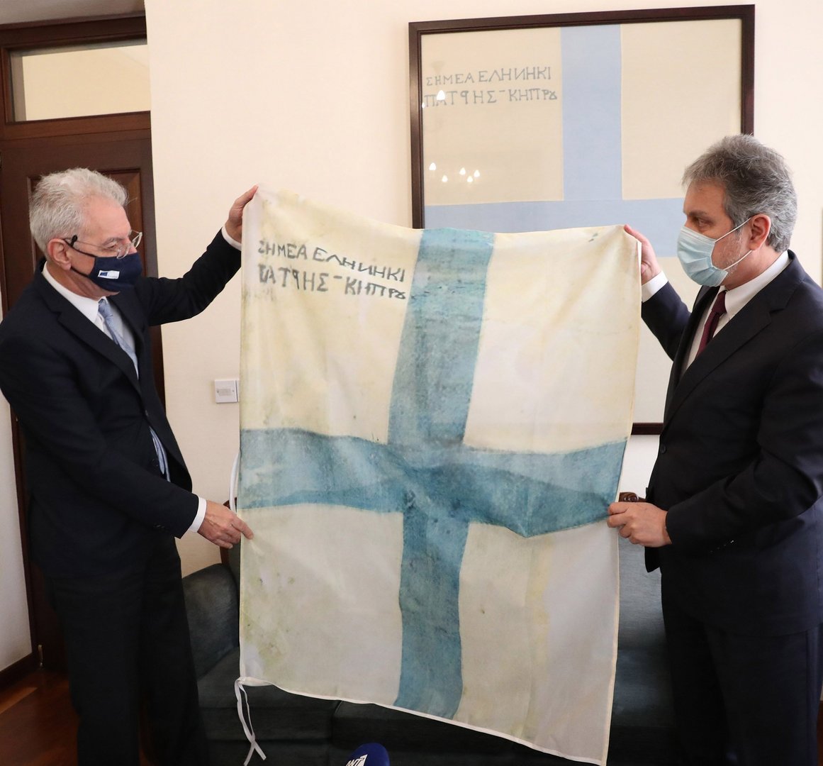 image Copy of Cypriot Greek uprising flag ‘will inspire pupils’