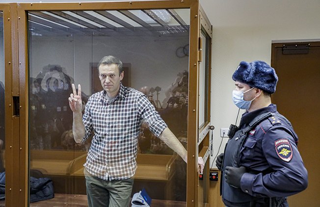 image Navalny emerges in jail in Russia&#8217;s Vladimir region