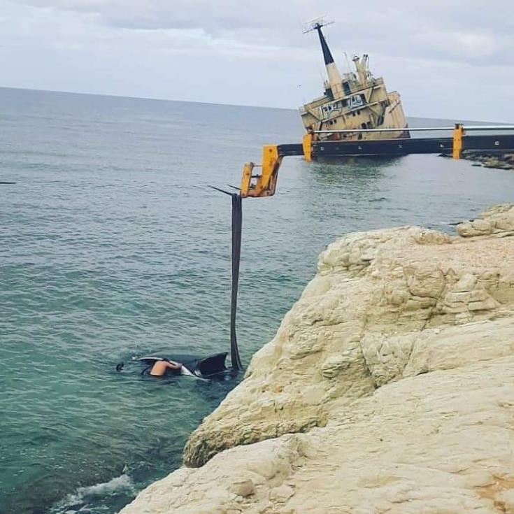 image Man and his vehicle fall into sea, no injuries reported