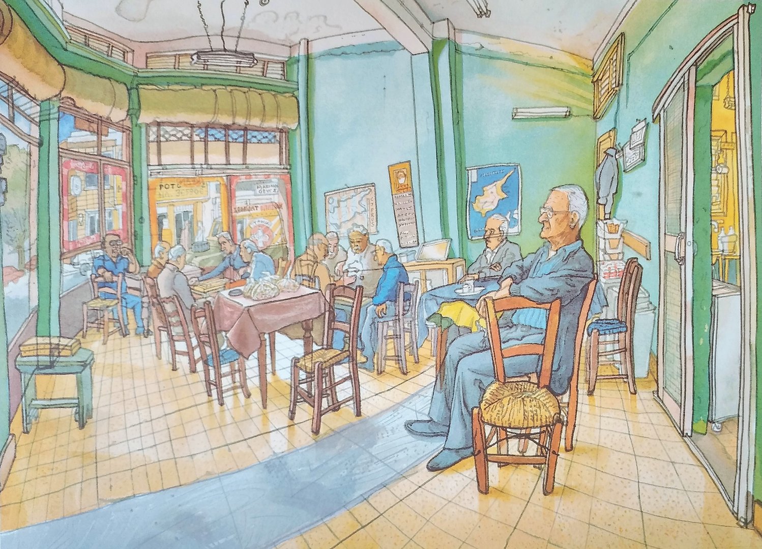 image Upcoming exhibition to look at Cyprus’ coffee shop society